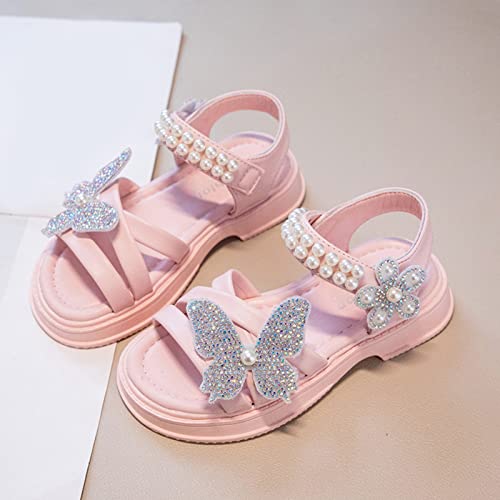 sfdgfhyf Little Girls Casual Shoes Summer Children Shoes Bow Knot Children Bright Diamond Roman Shoes Kids Soft Sole4