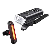 🍀【USB Wiederaufladbare und IPX5 Wasserfest】Unser wiederaufladbares LED Fahrradbeleuchtung eingebaut mit einem 2600mAh langlebigen Lithium-Akku kann bis zu 8 stunden lange Laufzeit. Die IPX5 wasserdicht Fahrradlichter widerstehen allen nachteiligen Wetterbedingungen，reiten in Regen ist sicher und sorgenfrei.