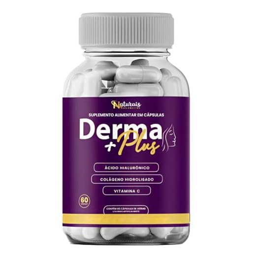Kit 5 Derma Plus Suplemento Cápsulas – Colágeno Hidrolisado + Ácido Hialurônico + Vitamina C – Pele + Cabelos + Unhas – 60 Caps