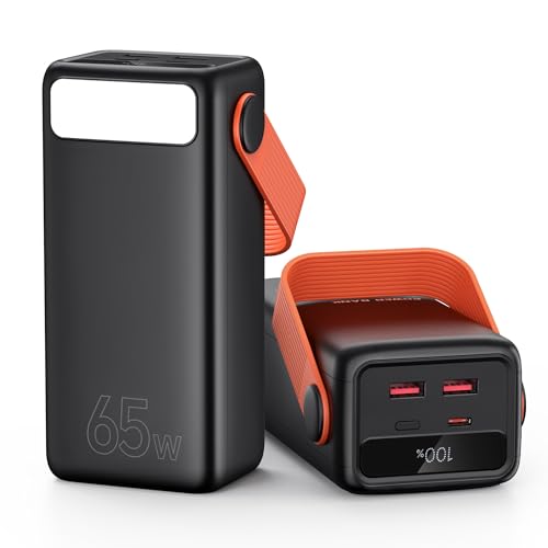 60000mAh Laptop Power Bank USB C 65W, Fast Charging 22.5W...