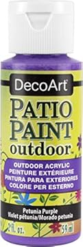 DecoArt Outdoor Acylic Paint, Acrylic, Petunia Purple, 59ML