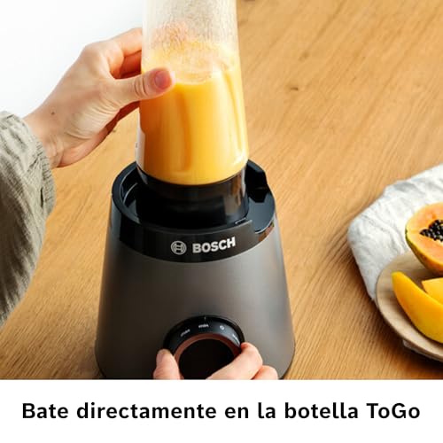Bosch - Batidora de vaso, VitaPower, Serie 4, 1.200 W, Jarra ThermoSafe de 1,5 litros, negro, MMB6177S - imagen 7