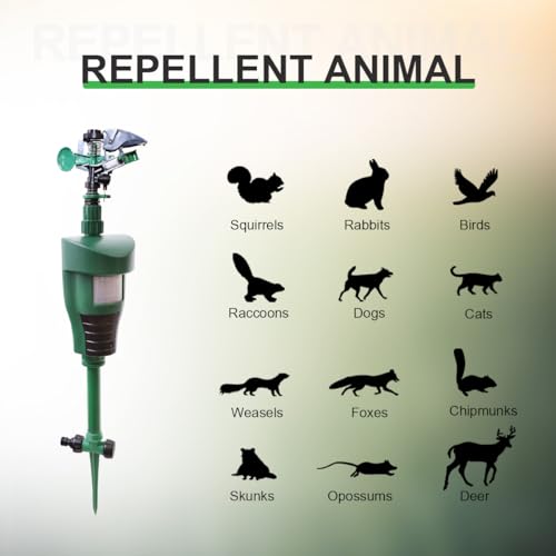 Yardeen Y31006 Garden Water Motion Activated Sprinkler Outdoor Waterproof Repellent Marten Raccoons Wild Animals thumb #6