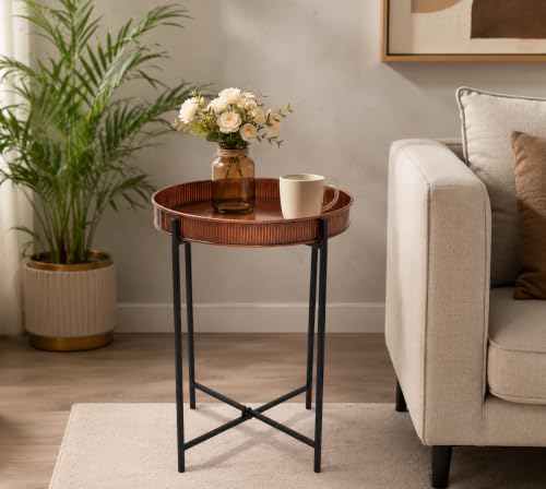 Image of Coffee Tables Modern Design Table for Living Room Side Table Tea Tray Coffee Table Home Decor (Brown)