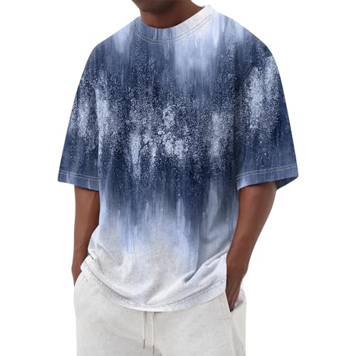AMXYFBK s 2024 for Men,Men's Tie Dye T-Shirt Oversized