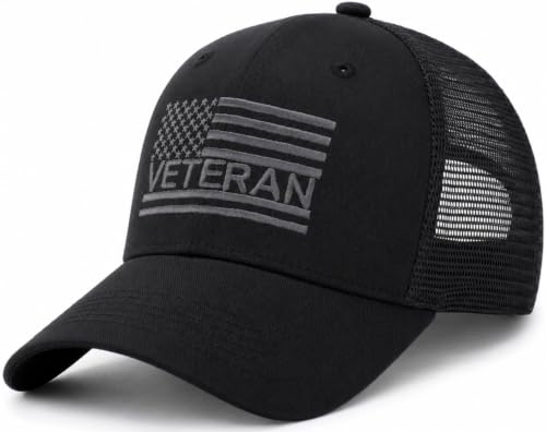 Image of American Flag Trucker Cap, Regular & XL-3XL, Big Head Snapback Patriotic Baseball Hat (Up to Size 8)