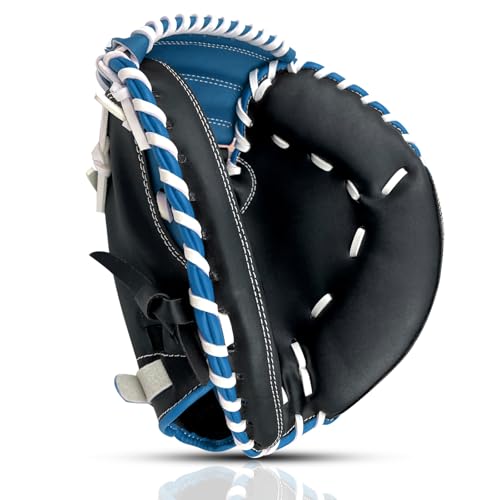 Gracfulcub Baseball Catcher Glove Right Hand Throw Baseball and Softball Catchers Mitt for Kid Youth Aldult (Cobalt Force 33 Inch)