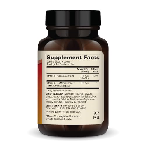 Dr. Mercola Vitamins D3 & K2, 30 Servings (30 Capsules), Dietary Supplement, Supports Immune Health, Non GMO, NSF Certified - Thumbnail 2