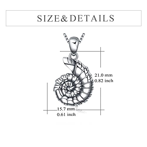 Yfn Seashell Urn Necklace For Human Ashes Sterling Silver Shell Ashes Keepsake Cremation Pendant Sea Theme Beach Jewelry For Women Men Dog Cat #TOP3