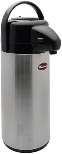 Winco AP-522 Dispensador de café aislado con forro de vidrio 22 litros acero inoxidable negro