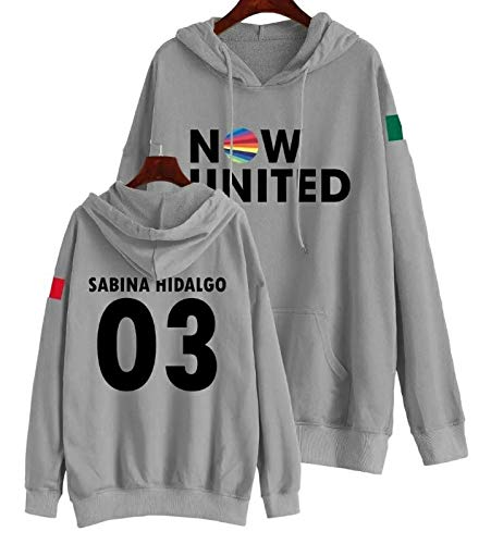 Moletom Infantil Now United Personalizado Sabina Hidalgo (Preto, 8)