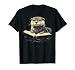 Cute Otter Wearing Glasses Reading Book Librarian Teacher T-Shirt