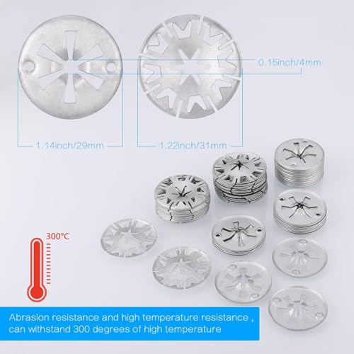 Zocipro 100 Stück Klemmscheiben Hitzeschutzblech, Metall Star lock Sicherungsscheiben, zur Befestigung von Clips und Hitzeschutzblech Reparatursatz unter der Haube für VW, Verschiedene Autos