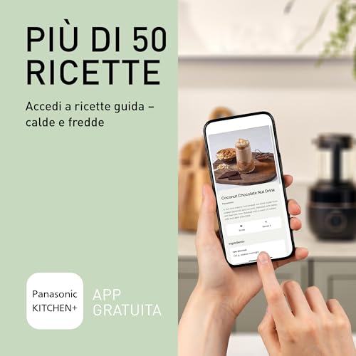 Panasonic MX-HG4401KXE Frullatore e prepara/cuoci zuppe, 1,2L, 800W, Caldo e Freddo, 9 Modalità Automatiche, 10 Impostazioni di Velocità, Timer, Mantieni Caldo, Pulizia Automatica, Nero e Oro Rosa - immagine 5