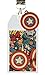 Marvel Captain America Comic and Logo Print Lanyard with Charm and ID Badge Holder