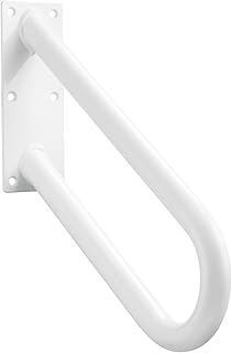 Hold Tight Handrails Steel Wall Mount Handrail - Heavy Duty Stair Railing for Decks, Porch, Mobile Homes, Short Stairway -...