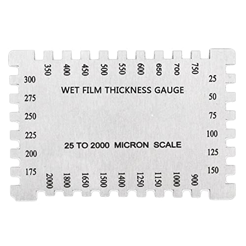 Calibre de grosor de 25-3000 um, peine de película húmeda hexagonal alto para revestimientos arquitectónicos, calibre de película húmeda de 1/2 mm de grosor
