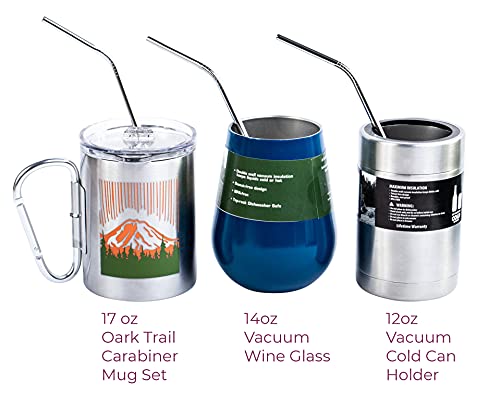 4 Pcs Reusable Metal Drinking Straws 8.5 Inch Stainless Steel Straw 6Mm Diameter Wide -Compatible With 20Oz Yeti Tumblers Eco-Friendly Washable Non-Plastic Or Glass - Unbreakable #TOP4