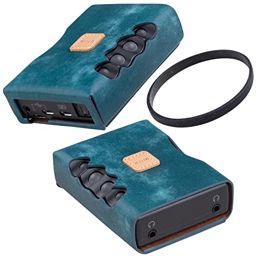 MITER Case for Chord Mojo 2 , Handmade Artificial Italy PU Leather (Mojo 2 Single Black)