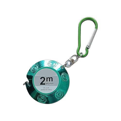 Cinta Métrica Retráctil 2 Metros con Llavero Verde miniatura 3