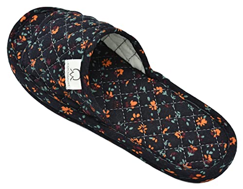 Image of Ultralight Soft Indoor Open Toe Cotton linen Slippers Absorb Sweat Cloth Bottom House Slippers