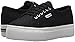 Superga womens 2790 Acotw Platform Fashion Sneaker, Black/White, 6 US