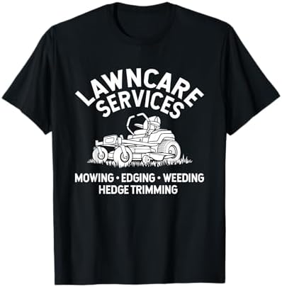 lawn care services zero turn mower T-Shirt