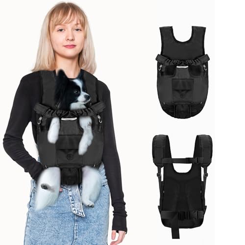 Petmolico Mochila Para Transporte De Animais De Estimação, Mochila Frontal Ajustável Para Cães Com Pernas Para Fora, Bolsa De Viagem Frontal Para Cães E Gatos, Fácil De Usar Em Viagens E Caminhadas