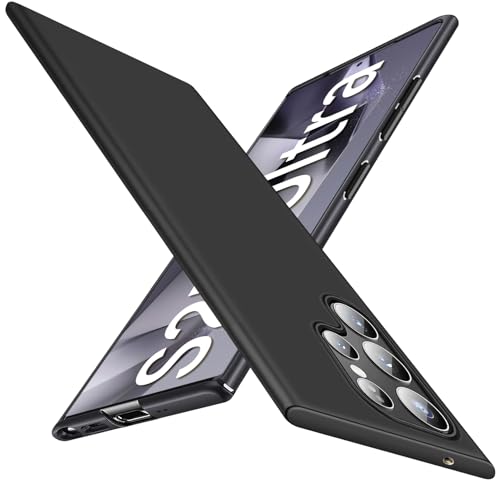 Coque Samsung S25 Ultra 5G rigide PC noir anti-choc et fine