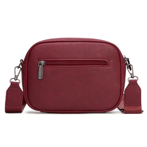 Image of Montana West Crossbody Bags for Women Cow Print Purse Triple Zip Shoulder Handbags with Wide Strap