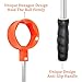 Symypy Golf Ball Retriever for Water Telescopic,Stainless Ball Retriever Golf Ball Picker Grabber Tool,Golf Accessories Golf Gift for Men Women (Orange)