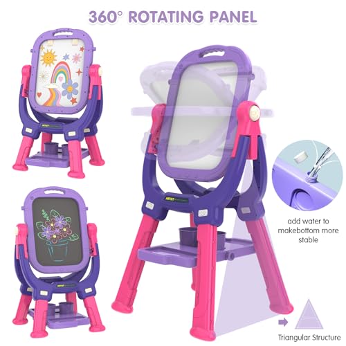 Ylovetoys 868 Easel For Kids, Toddler Art Easel Adjustable Standing thumb #6