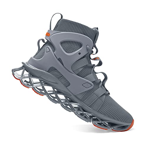 Image of Hello MrLin Men's Running Shoes Non Slip Athletic Tennis Walking Blade Type Sneakers Hip Hop