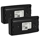 vhbw 2X Batterie Compatible avec Motorola RDV2080, RDV5100, XTNi, XTNiD Radio Talkie walkie (2200mAh, 7,5V, Li ION)   avec Clip de Ceinture