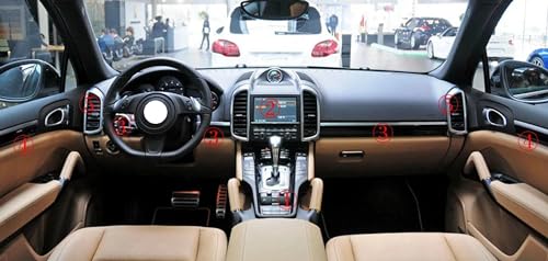 Protection carbone Porsche Cayenne 2010-2016 pour masquer les rayures de console centrale