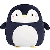 ARELUX 16in Soft Penguin Anime Plush Pillow Cute Stuffed Animal Plush Toy Kawaii Plushies Room Decor Christmas Decorations Gifts for Women Kids Birthday