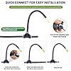 Thiswing 360° Adjustable Drip Irrigation System - Garden Watering Atomizing System with 16 Nozzles, Greenhouse Accessories for Yard, Lawn, Plants, Garden, 5/16 inches Hose, 50 ft #4