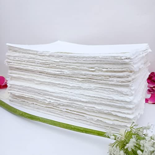 Papel hecho a mano E-Tailor A5 de 150g con borde de cubierta blanco marfil para acuarela 3