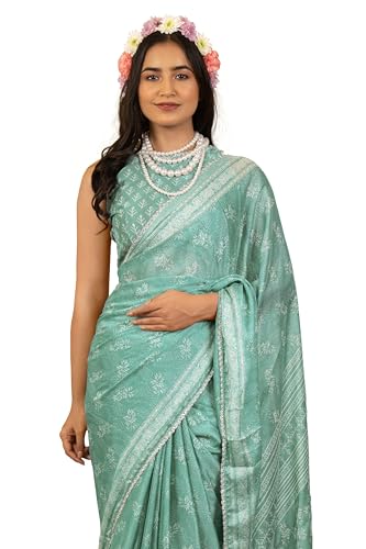 Image of MIRCHI FASHION Women Saree Leheriya Print Chiffon | Lightweight Traditional Sari for Farewell and Wedding Ceremonies with Unstitched Blouse Piece