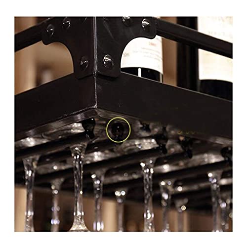 Estante para copas marrón de techo para cocina y hostelería 4