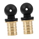 LIFKOME 2 Piezas Tapones de Vino Reutilizables Forma de Calabaza Accesorios de Almacenamiento para Bebidas Selladores de Cerveza y Vino Diseño Único de Diy Material de Latón Duradero