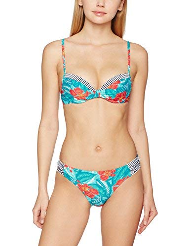 ESPRIT Damen 017EF1A184 Bikinioberteil, Blau (Turquoise 470), 38 (40 A)