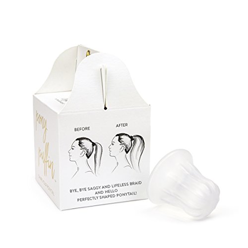 Clear Pony Puffin Thick Ponytail Holder, Ponytail Enhancer, Ponytail Volumizer, The Original Hair Tool From Germany