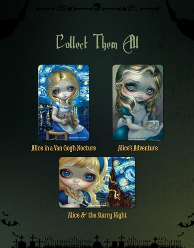 Imán decorativo de madera 2x3 pulgadas Artesanía Jasmine Becket Griffith miniatura 5