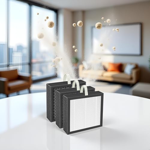 HOSECES Q10 Replacement HEPA Filters Compatible with Afloia Q10 Air Purifier Dehumidifier Filter, 2 in 1 High Efficency H13 Filter Set 3Pack - Image 4