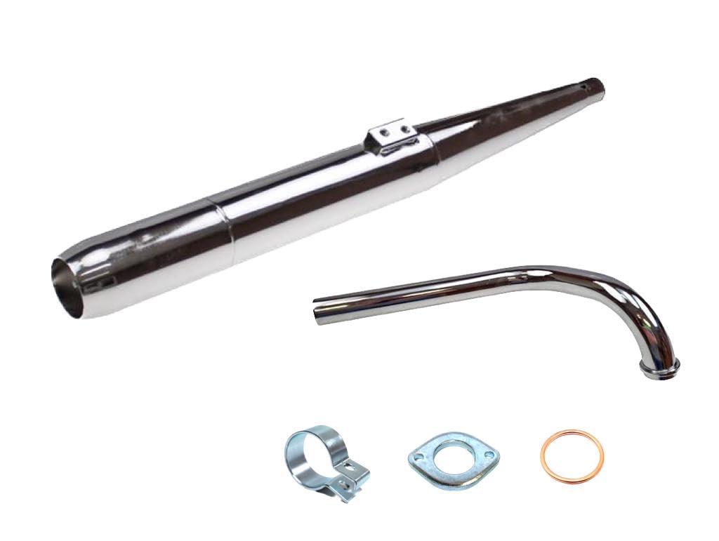 Auspuff Flansch Krümmer Set 28mm passend für Kreidler Florett K54 LF RM RMC