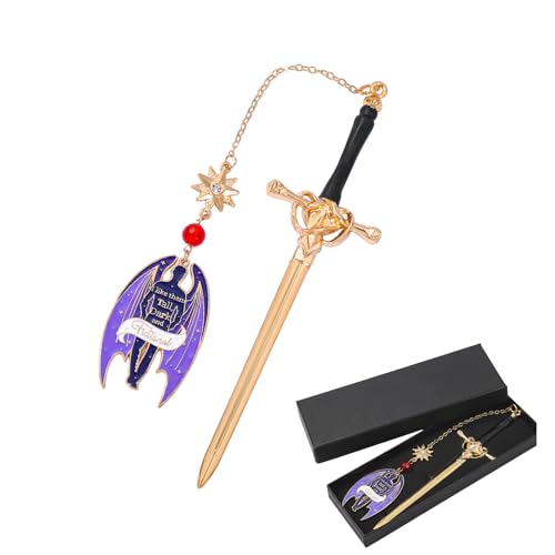 ACOTAR Night Court Metal Bookmark Bat Boy Dark Aesthetics Romantasy Reading Gift for Women Book Lovers SJM Inspired Book Accessory (Truth-Teller)