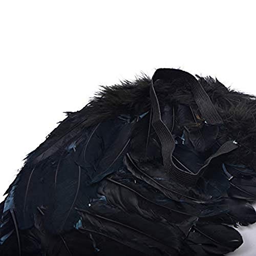 Leiwo Angel Wings For Kids Adult Feather Wings Halloween Christmas Cosplay Party Angel Costume Wings Angel Costumes For Girls Boys Child (Black) #TOP1