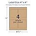 Avery Kraft Brown Square Labels with Sure Feed, 4