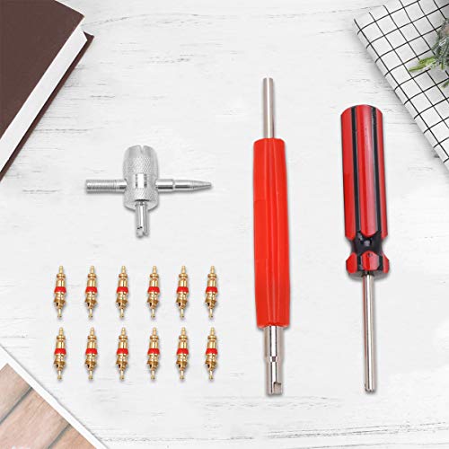 VILLCASE Ferramenta Removedor de NÃºcleo de VÃ¡lvula AlÃ§a de PlÃ¡stico NÃºcleo de VÃ¡lvula de Subst